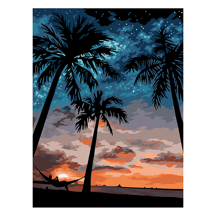 Набор для раскрашивания по номерам 40х30 "На берегу океана"