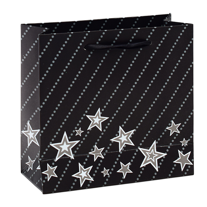 Пакет подарочный 00-6312 "Звёзды" 14,5х15х6 см