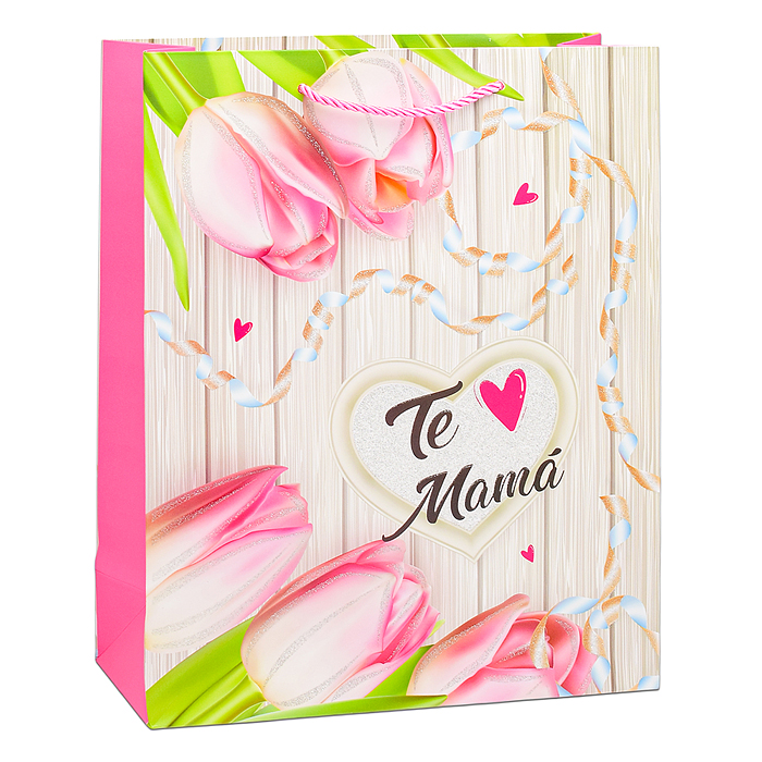 Пакет подарочный 00-6336 "Для мамы!" 26х32х10 см