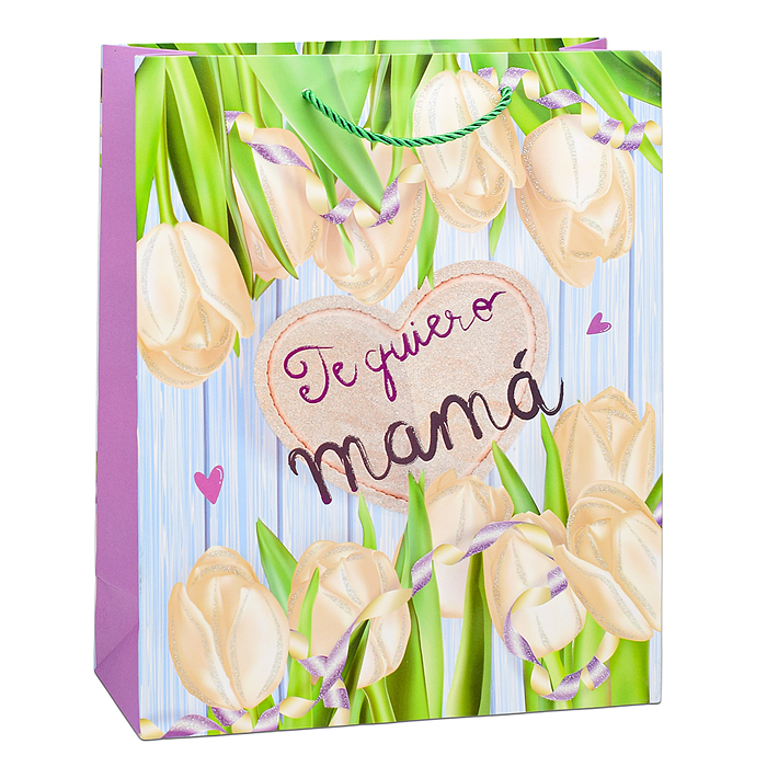 Пакет подарочный 00-6336 "Для мамы!" 26х32х10 см