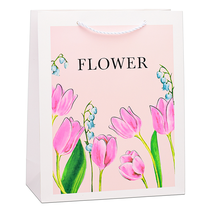 Пакет подарочный 00-6339 "Flower" 26х32х10 см