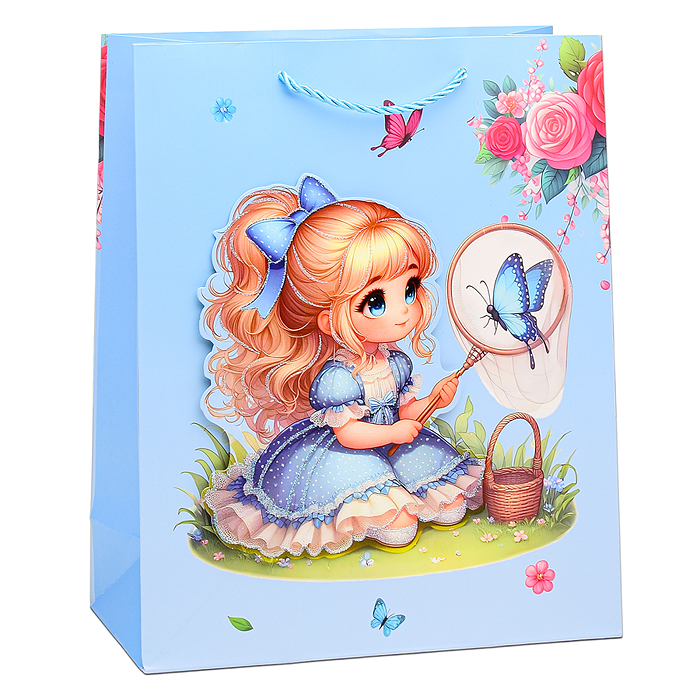 Пакет подарочный 00-6363 "Beautiful girl" 26х32х10 см