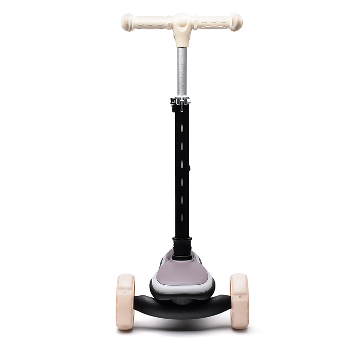 Самокат трёхколёсный R0200 ROCKET светящиеся колеса PU, дека, рулевая стойка, цвет серый