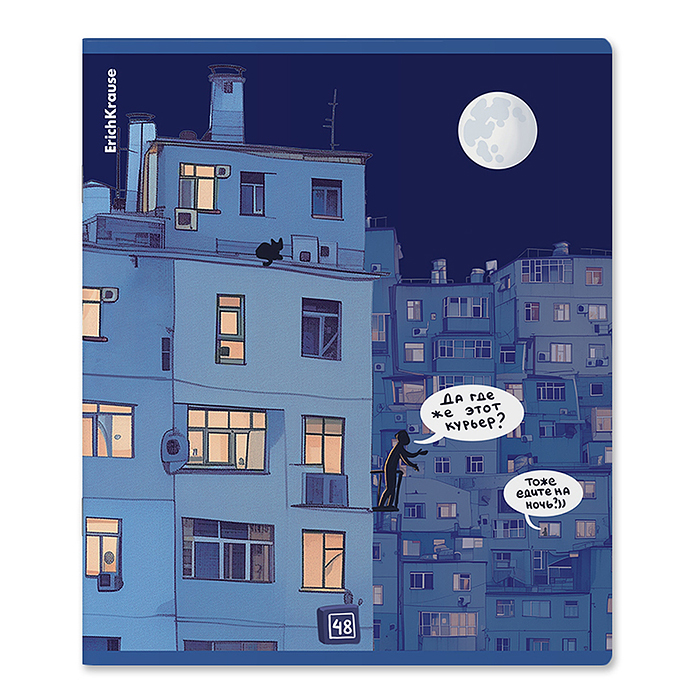 Тетрадь 48 л. клетка "Windows, 48 листов, клетка, матовая ламинация+выборочный УФ-ла