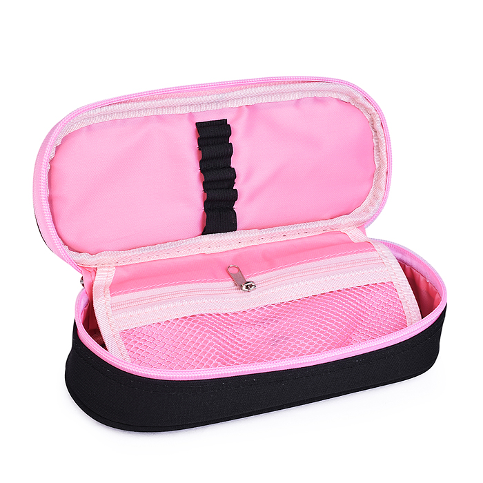 Пенал "Pedro Raccoon" 21x8x5 см, овальный для 50 предметов, с внутренним органайзером-створ