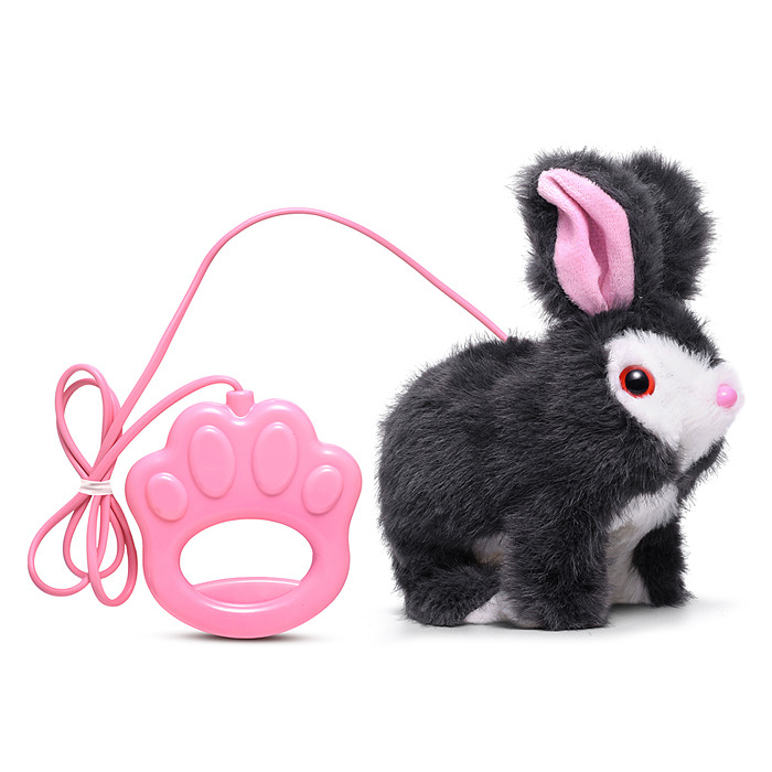 Кролик 00-6811 "Пушистик" (записывает, прыгает, издаёт звук, шевелит ушками и носиком) в пакете