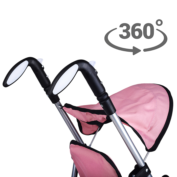 Фото к товару Коляска для кукол 9351 металл., складная, прогулочная с козырьком, с корзиной, цвет розовый Коляска для кукол 9351 металл., складная, прогулочная с козырьком, с корзиной, цвет розовый