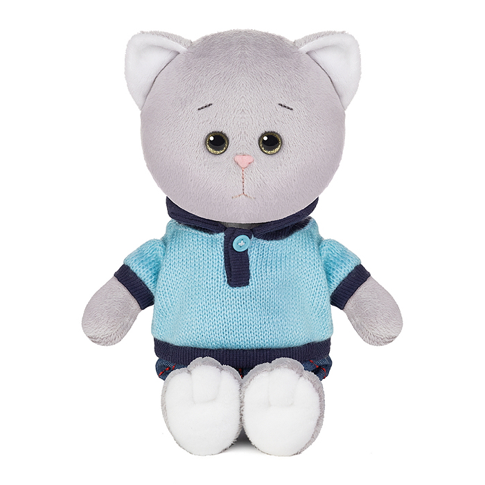 Фото к товару Колбаскин в голубом поло и штанишках, 20 см, в коробке Колбаскин в голубом поло и штанишках, 20 см, в коробке