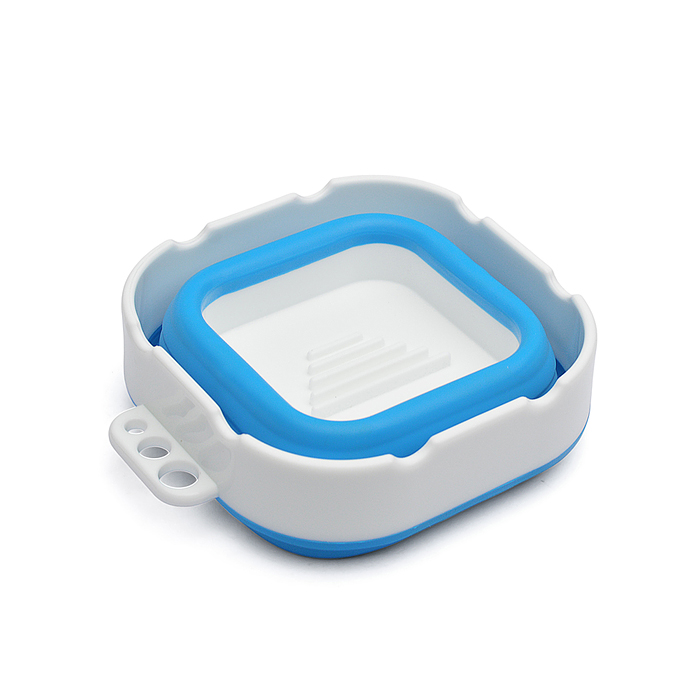 Стакан складной для ИЗО 300 мл, 9,5x9,5x8 см, высота 8 см, в сложенном виде 3 см, силиконо