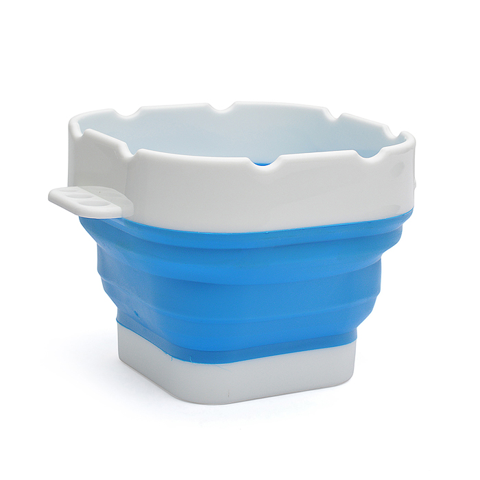 Стакан складной для ИЗО 300 мл, 9,5x9,5x8 см, высота 8 см, в сложенном виде 3 см, силиконо