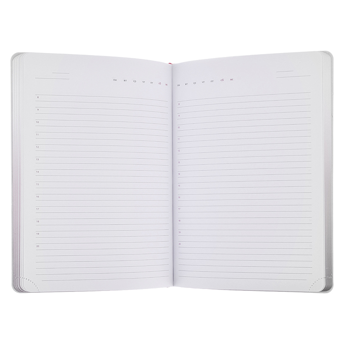 Ежедневник недатированный "Note. Занято" A5, 272 стр, белая бумага 70 г/м²  черный