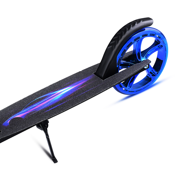 Самокат U012004Y 2-х кол., синий, d 200 мм., PU, в коробке