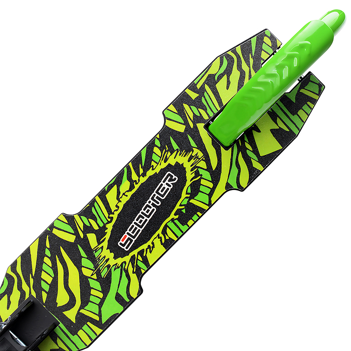 Самокат U012005Y 2-х кол., зеленый, d 200 мм., PU, в коробке