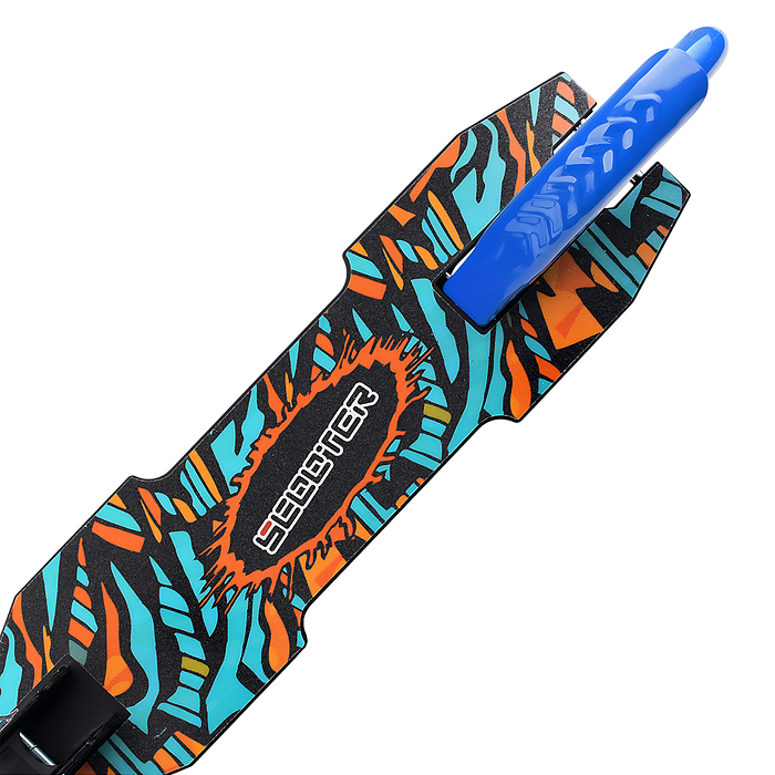 Самокат U012005Y 2-х кол., синий, d 200 мм., PU, в коробке