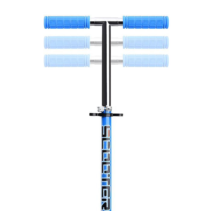 Самокат U012005Y 2-х кол., синий, d 200 мм., PU, в коробке