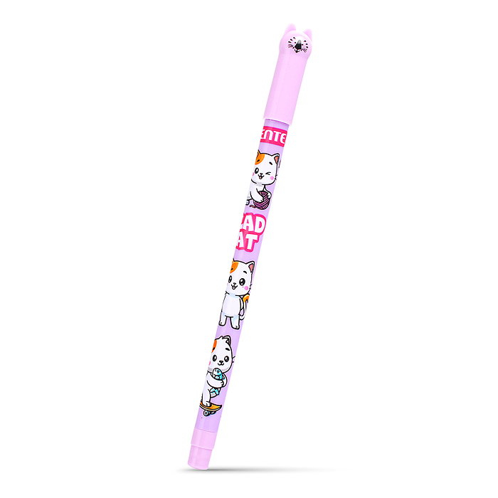 Набор ручек шариковых "Glad cat" 6 цветов, d=0,7 мм, пластиковый корпус, колпачок в виде кошечки