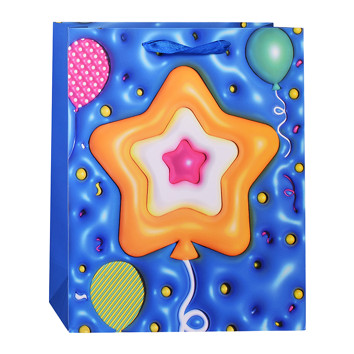 Пакет подарочный 00-6300 "Волшебный подарок" 26*32*10,5 см.