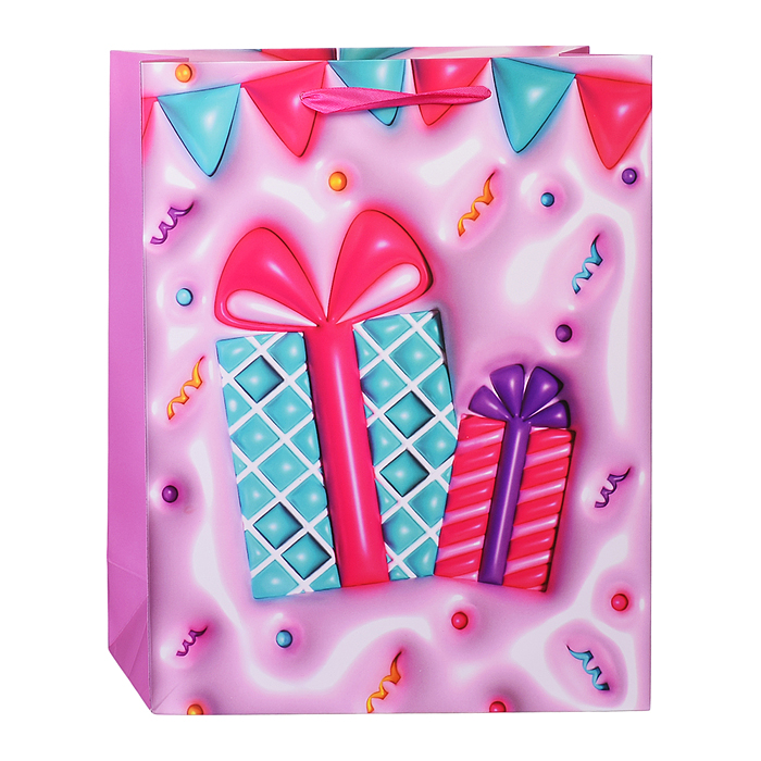 Пакет подарочный 00-6300 "Волшебный подарок" 26*32*10,5 см.