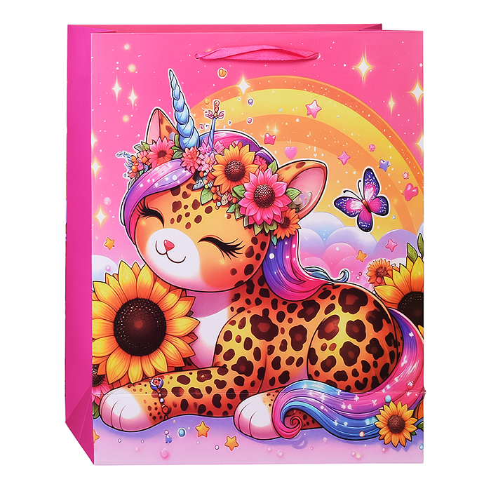 Фото к товару Пакет подарочный 00-6305 "Милые зверята" 26*32*10,5 см. Пакет подарочный 00-6305 "Милые зверята" 26*32*10,5 см.