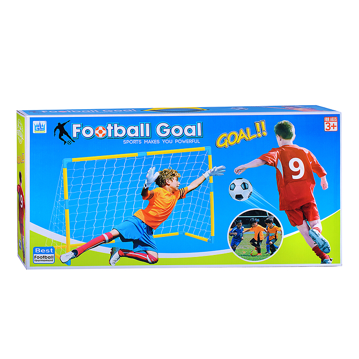 Фото к товару Ворота футбольные MY1658-A "Гол!" в коробке Ворота футбольные MY1658-A "Гол!" в коробке