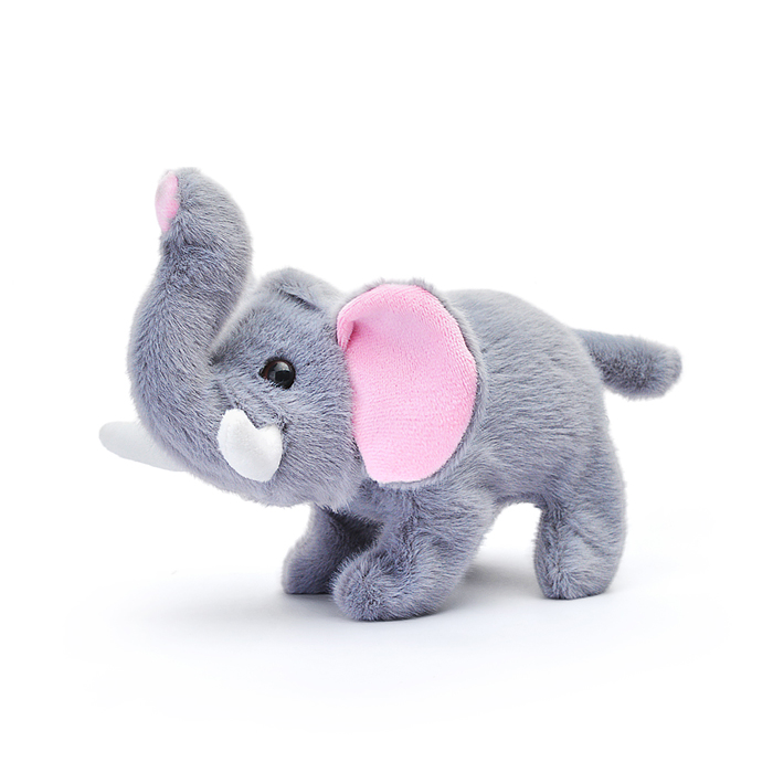 Мягкая игрушка 00-6147 "Слон" на батарейках, 22х15 см