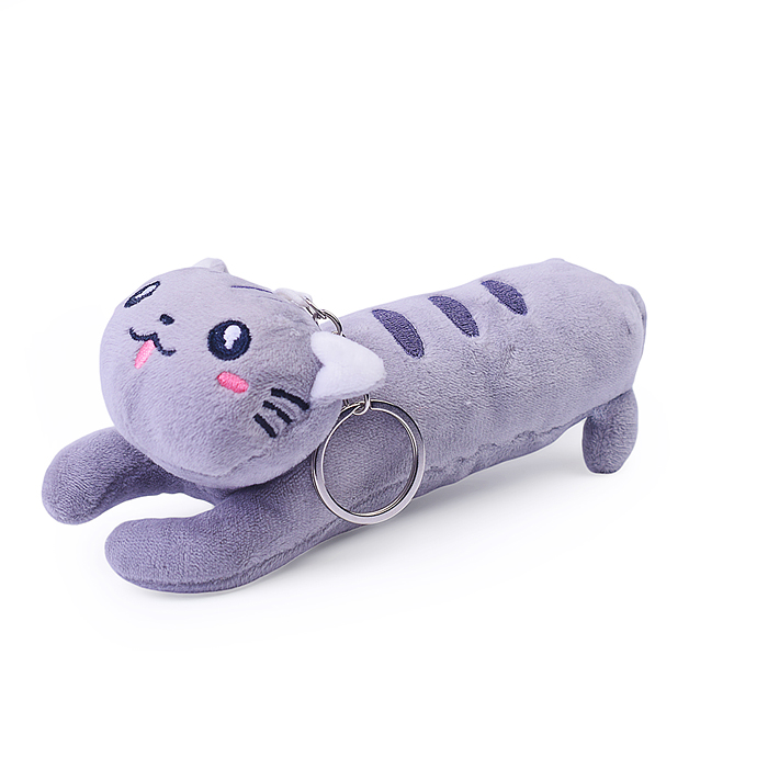 Фото к товару Мягкая игрушка-брелок M1192 "Кот Барсик" 16 см. Мягкая игрушка-брелок M1192 "Кот Барсик" 16 см.