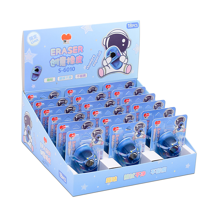 Ластик "Космический тапок" 6 см, блистер