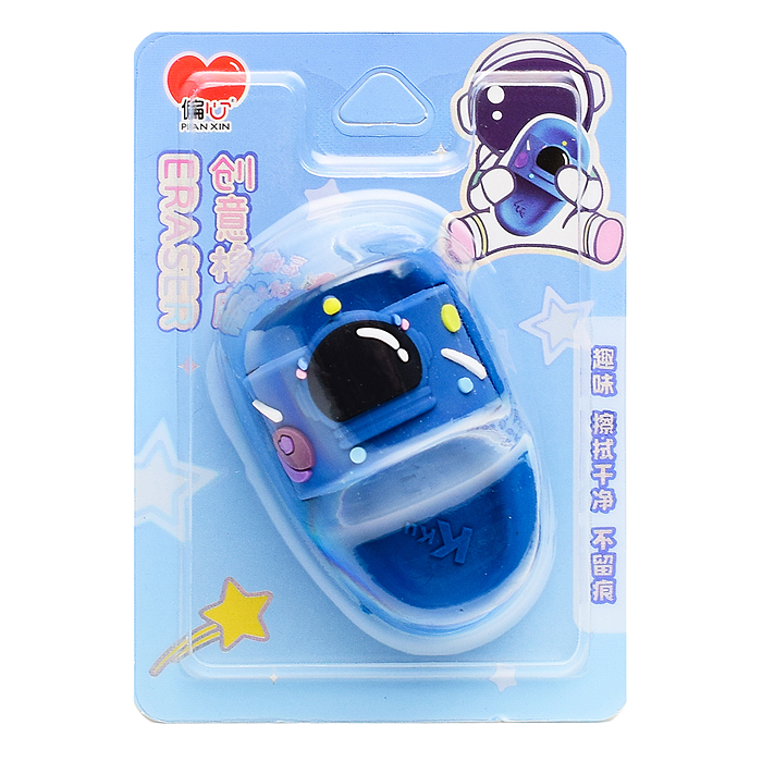 Ластик "Космический тапок" 6 см, блистер