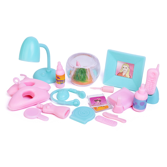 Набор мебели для кукол 21014 "Спальная комната" в коробке