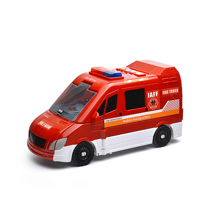 Машина-Трек SJ681A-1 "Пожарная" в коробке