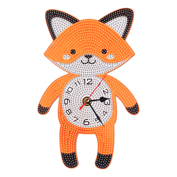 Набор творческая мастерская 00-6768 Часы "Лисенок" 20*22 см.