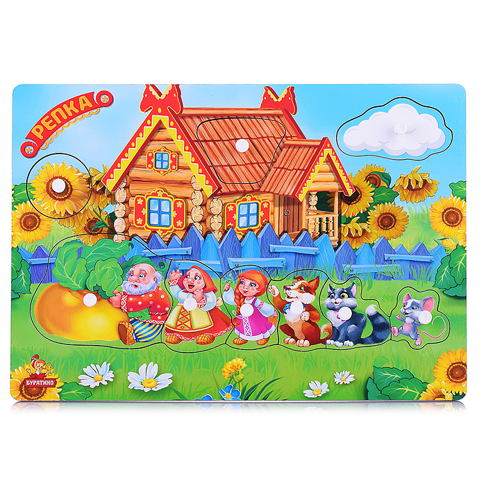 Фото к товару Вкладыши с ручками "Репка" 28*19.5 см. Вкладыши с ручками "Репка" 28*19.5 см.