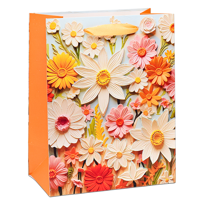 Фото к товару Пакет подарочный 00-6306 "Цветочного настроения" 23х18х10 см Пакет подарочный 00-6306 "Цветочного настроения" 23х18х10 см