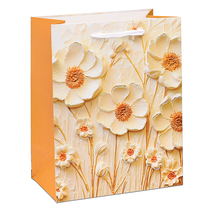 Фото к товару Пакет подарочный 00-6306 "Цветочного настроения" 23х18х10 см Пакет подарочный 00-6306 "Цветочного настроения" 23х18х10 см