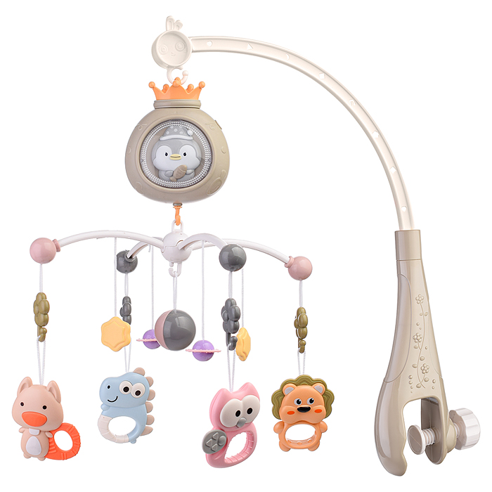 Мобиль на кроватку 368-6G "Радость малыша" на батарейках, в коробке