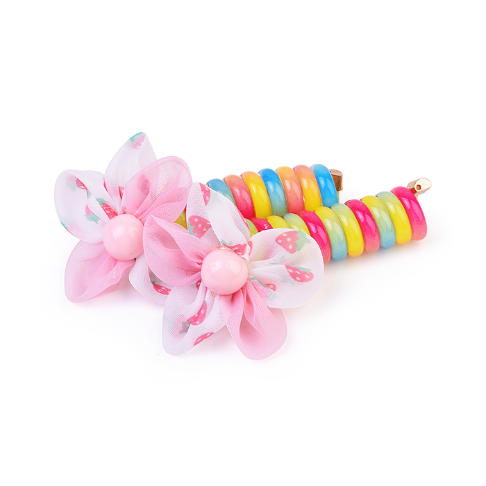 Набор заколок для волос 00-5247 "Радужная пружинка" (2 шт)