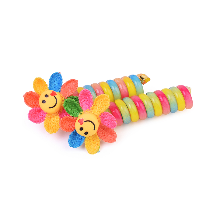 Набор заколок для волос 00-5247 "Радужная пружинка" (2 шт)