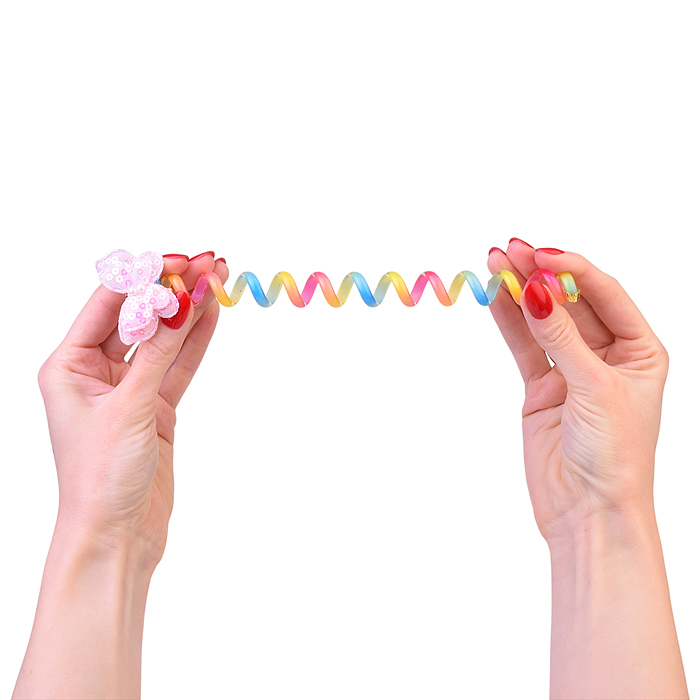 Набор заколок для волос 00-5247 "Радужная пружинка" (2 шт)