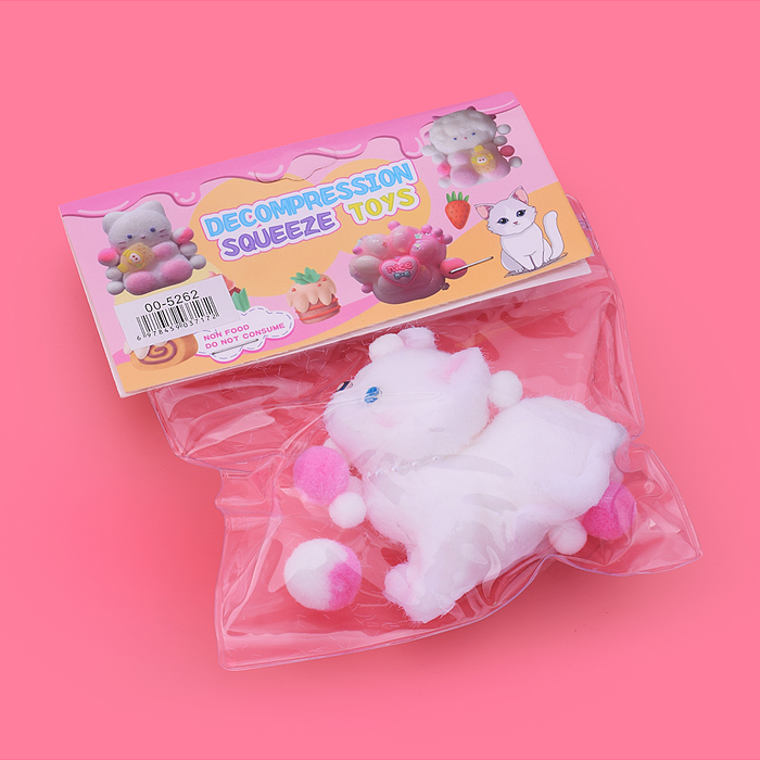 Игрушка-антистресс 00-5262 "Котенок" с клубком