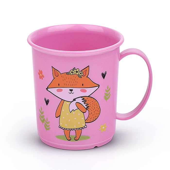 Кружка детская с декором 0,18л. (розовый)