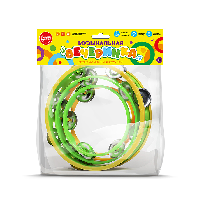 Фото к товару Набор бубнов UT0203 "Талантливый малыш" в пакете Набор бубнов UT0203 "Талантливый малыш" в пакете