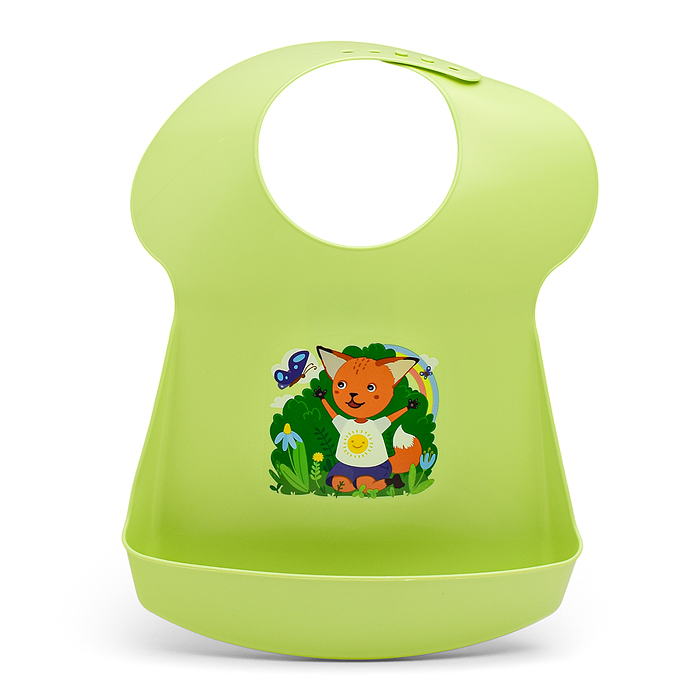 Фото к товару Нагрудник детский 345х240х52мм (Салатовый) Нагрудник детский 345х240х52мм (Салатовый)