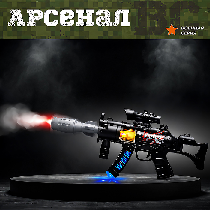 Фото к товару Автомат BT0062-2 "Chaser" дым, свет, в пакете Автомат BT0062-2 "Chaser" дым, свет, в пакете