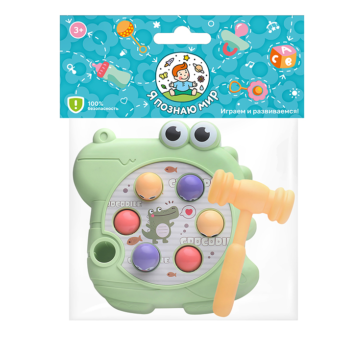 Игра развивающая Y0103 "Стучалка-Крокодил" в пакете