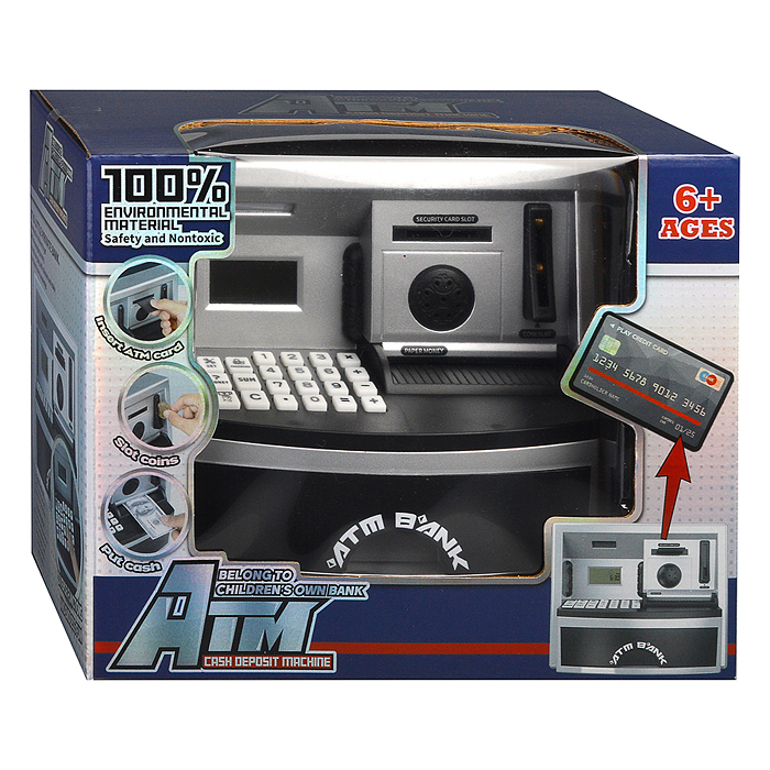 Фото к товару Копилка LF1038 "Банкомат" в коробке Копилка LF1038 "Банкомат" в коробке