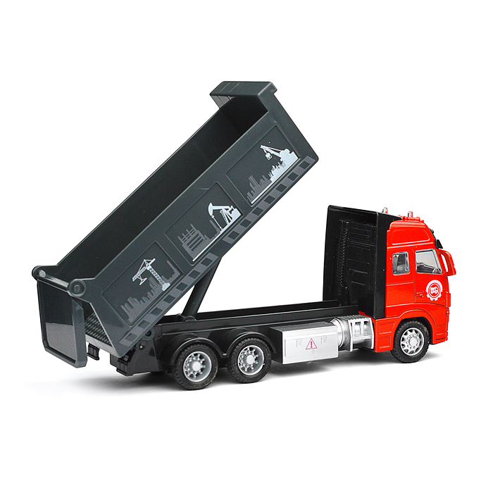 Машина металл Самосвал 19,5 см, ( свет-звук, подв. дет.,) инерц., в коробке