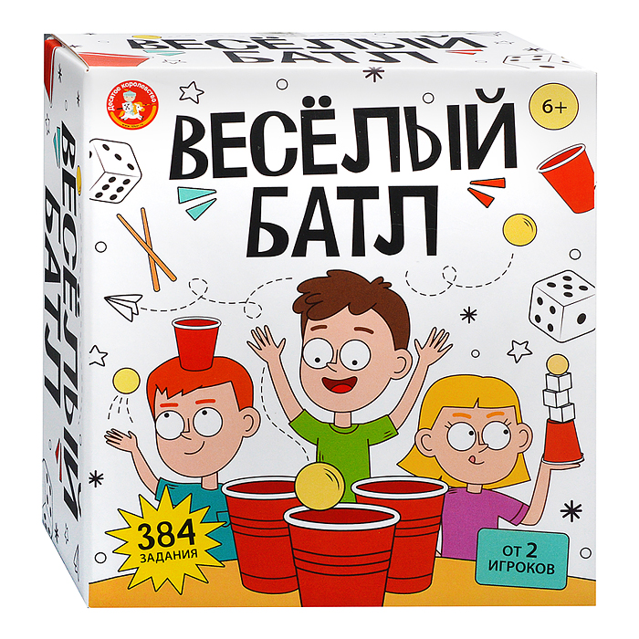 Фото к товару Игра настольная "Весёлый баттл" 12+ Игра настольная "Весёлый баттл" 12+