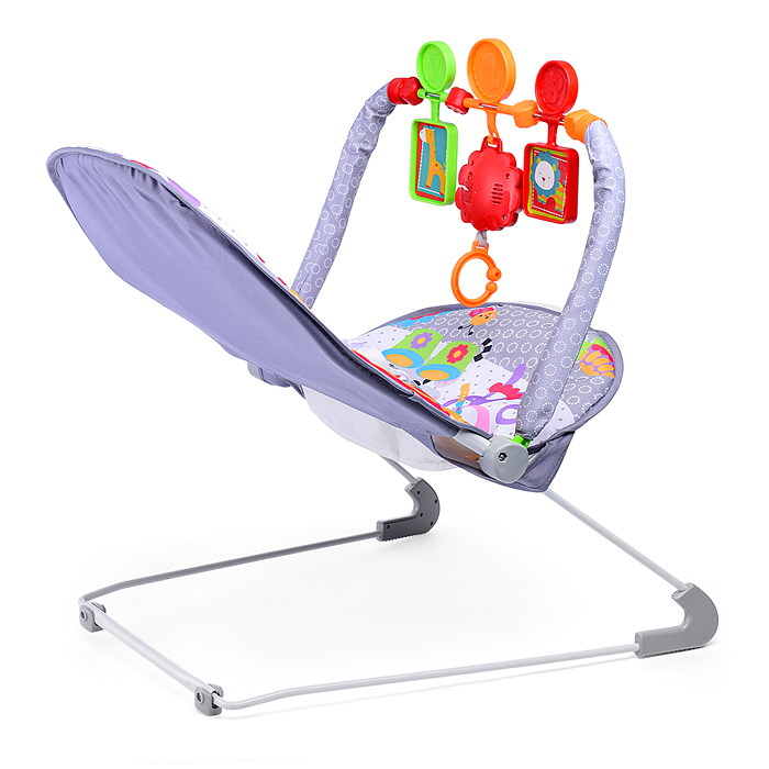 Шезлонг детский 69849 "Зоопарк-2" в коробке