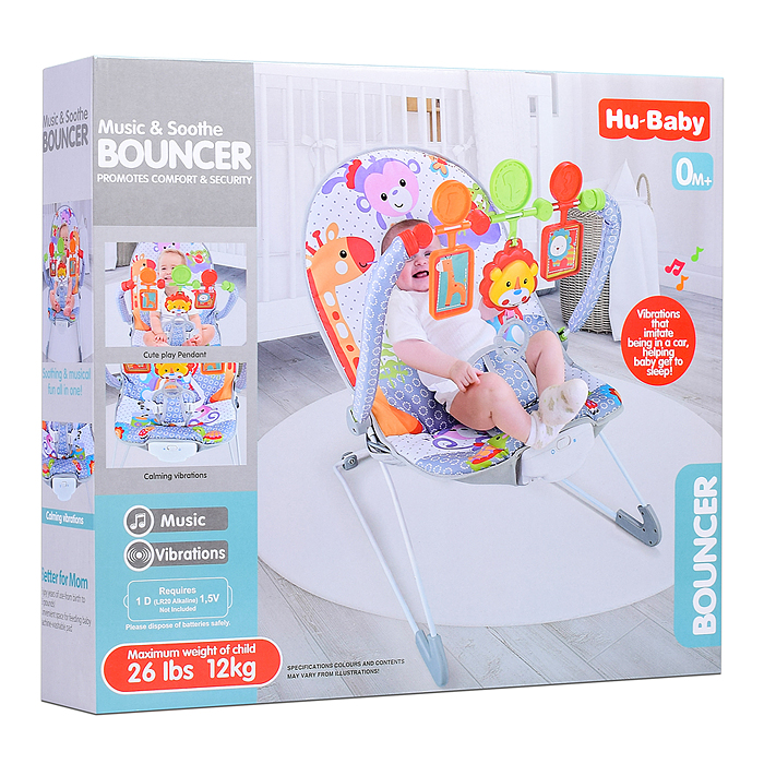 Шезлонг детский 69849 "Зоопарк-2" в коробке