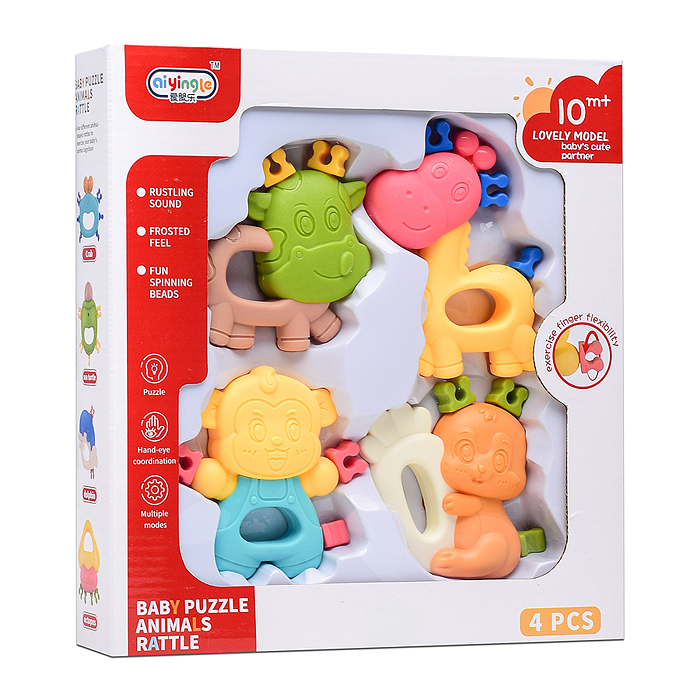 Набор погремушек 668-93 "Милые зверюшки" в коробке